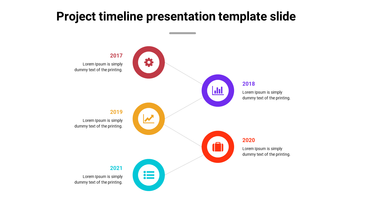 project timeline presentation template slide